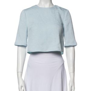 STAUD crew neck short sleeve crop top Size S